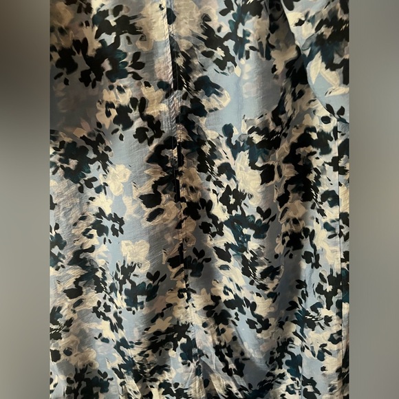 & OTHER STORIES Puff Sleeve Midi Dress Floral 0 boho cottagecore poplin xs small - Picture 9 of 9